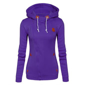 Damen-Sweatshirt mit Reißverschluss und schrägem Reißverschluss-Bombardina.de