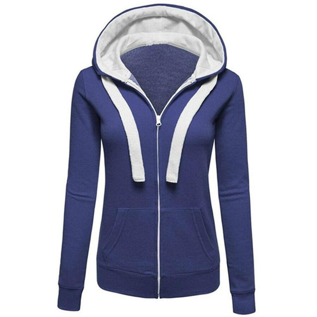 Damen-Sweatshirt mit Reißverschluss, tailliert-Bombardina.de