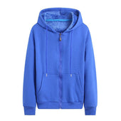 Sweatshirt mit Reißverschluss für Frauen in einer Farbe-Bombardina.de