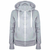 Damen-Sweatshirt mit Reißverschluss und kontrastierendem Reißverschluss-Bombardina.de