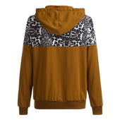 Damen-Sweatshirt mit Reißverschluss und Leopardenmuster-Bombardina.de