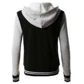 Damen-Sweatshirt mit Reißverschluss baseball-Bombardina.de