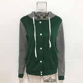 Damen-Sweatshirt mit Reißverschluss baseball-Bombardina.de