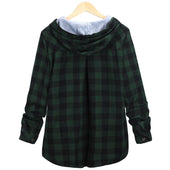 Kariertes Damen-Sweatshirt-Bombardina.de