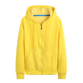 Sweatshirt mit Reißverschluss für Frauen in einer Farbe-Bombardina.de