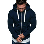 Herren-Sweatshirt mit Reißverschluss und tailliertem Schnitt-Bombardina.de