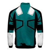 Herren-Sweatshirt mit Reißverschluss und geometrischem Print-Bombardina.de