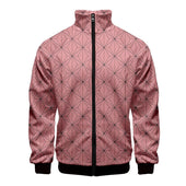 Herren-Sweatshirt mit Reißverschluss und geometrischen Mustern-Bombardina.de