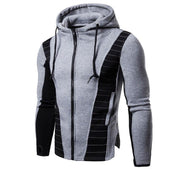 Zweifarbiges Herren-Sweatshirt mit Reißverschluss-Bombardina.de