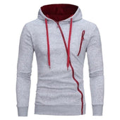 Herren-Sweatshirt mit Reißverschluss und asymmetrischem Verschluss-Bombardina.de