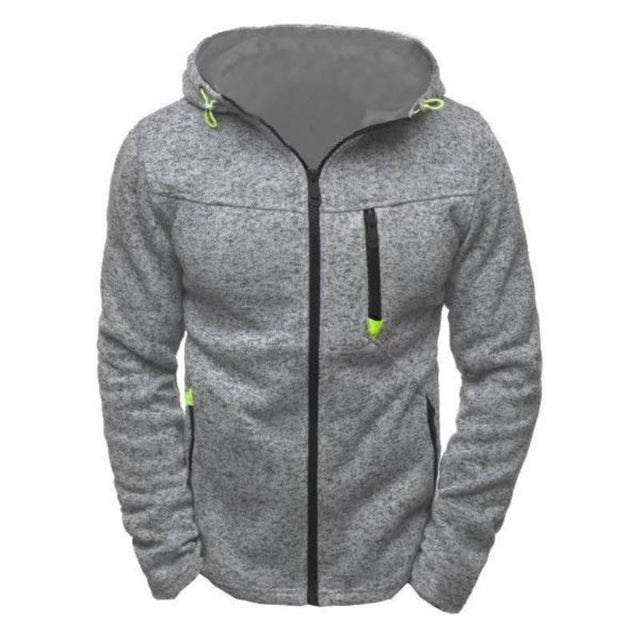 Herren-Sweatshirt mit Reißverschluss und Taschen-Bombardina.de