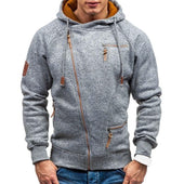 Herren-Sweatshirt mit Reißverschluss und asymmetrischem Verschluss-Bombardina.de