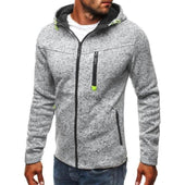Herren-Sweatshirt mit Reißverschluss und Taschen-Bombardina.de