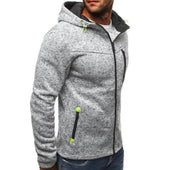 Herren-Sweatshirt mit Reißverschluss und Taschen-Bombardina.de