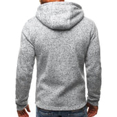 Herren-Sweatshirt mit Reißverschluss und Taschen-Bombardina.de