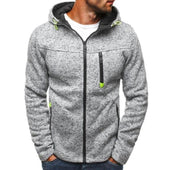 Herren-Sweatshirt mit Reißverschluss und Taschen-Bombardina.de