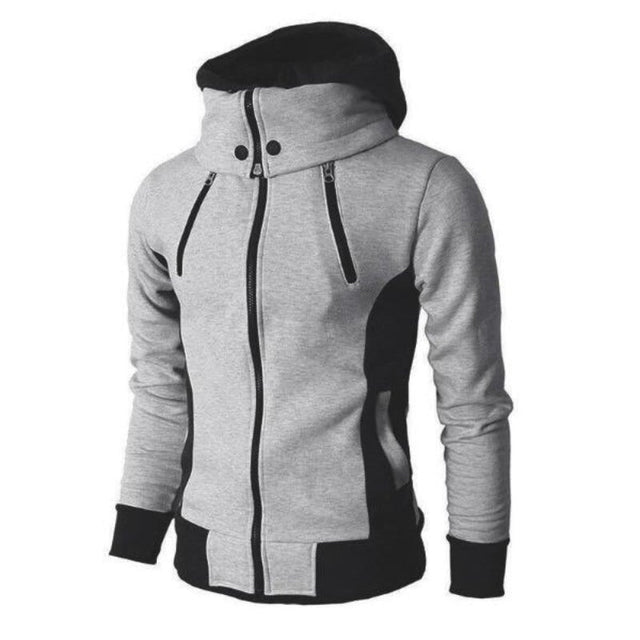 Herren-Sweatshirt mit Reißverschluss und Kragen-Bombardina.de