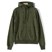 Herren-Sweatshirt mit Reißverschluss und kleinen Elefanten-Bombardina.de