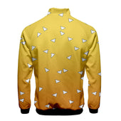 Herren-Sweatshirt mit Reißverschluss und geometrischen Mustern-Bombardina.de