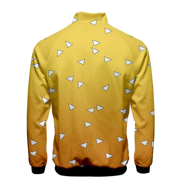 Herren-Sweatshirt mit Reißverschluss und geometrischen Mustern-Bombardina.de