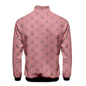 Herren-Sweatshirt mit Reißverschluss und geometrischen Mustern-Bombardina.de