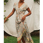 Maxikleid mit Blumen-Bombardina.de