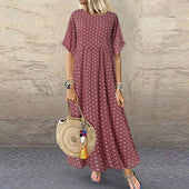 Maxikleid mit Tupfen-Bombardina.de