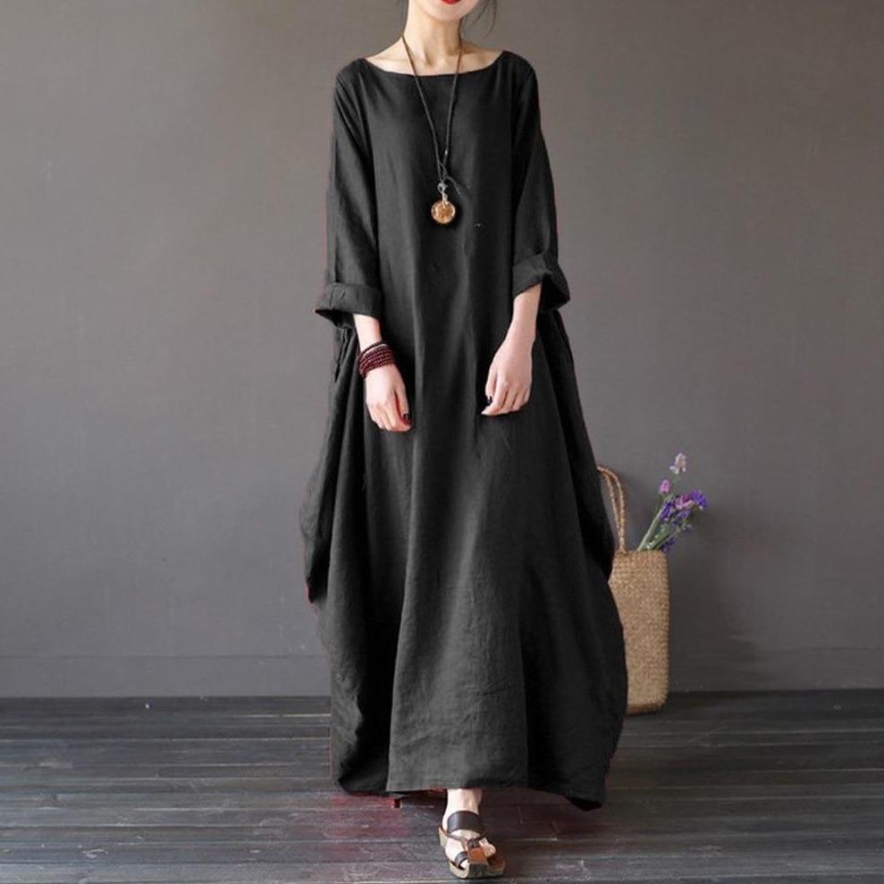 Maxikleid mit lockerem Schnitt-Bombardina.de