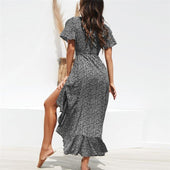 Maxikleid mit Rüschen-Bombardina.de