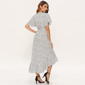 Maxikleid mit Rüschen-Bombardina.de