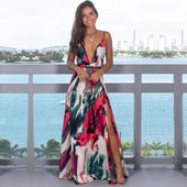 Maxikleid mit Blumenmotiv-Bombardina.de