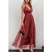 Maxikleid mit Tüllboden-Bombardina.de