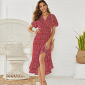 Maxikleid mit Rüschen-Bombardina.de