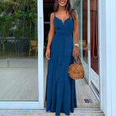 Maxikleid mit Knöpfen-Bombardina.de