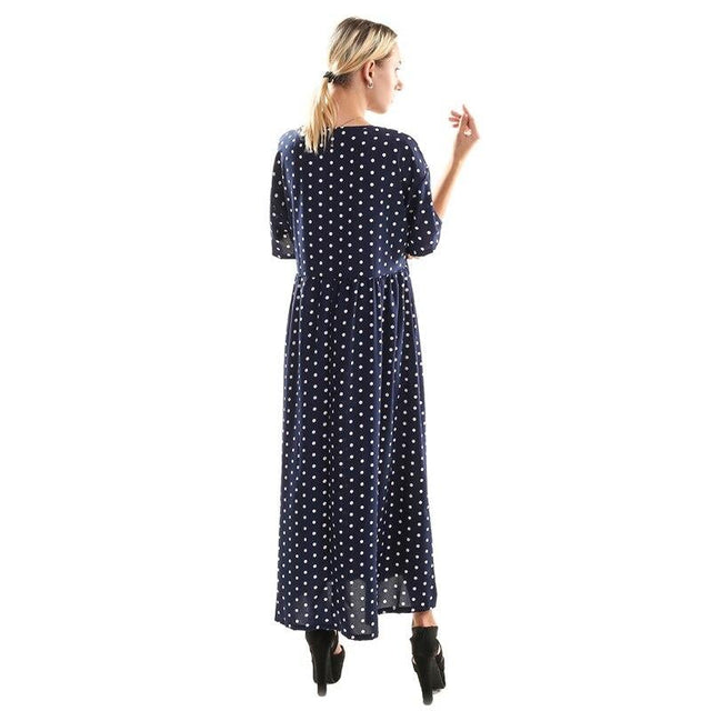Maxikleid mit Tupfen-Bombardina.de