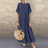 Maxikleid mit Tupfen-Bombardina.de
