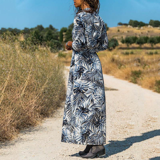 Maxikleid aus Blättern-Bombardina.de