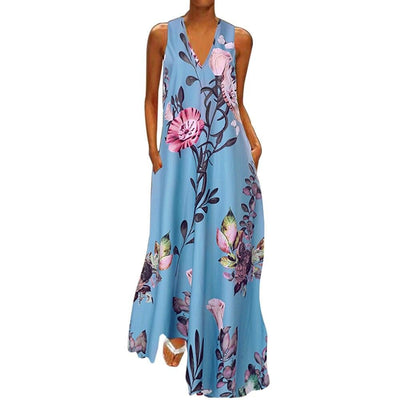 Maxikleid mit Blumen-Bombardina.de