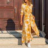 Maxikleid aus Blättern-Bombardina.de