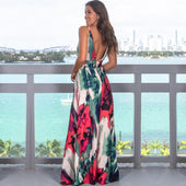 Maxikleid mit Blumenmotiv-Bombardina.de