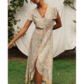 Maxikleid mit Blumen-Bombardina.de