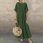 Maxikleid mit Tupfen-Bombardina.de