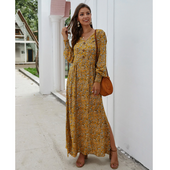 Maxikleid mit Blumen-Bombardina.de