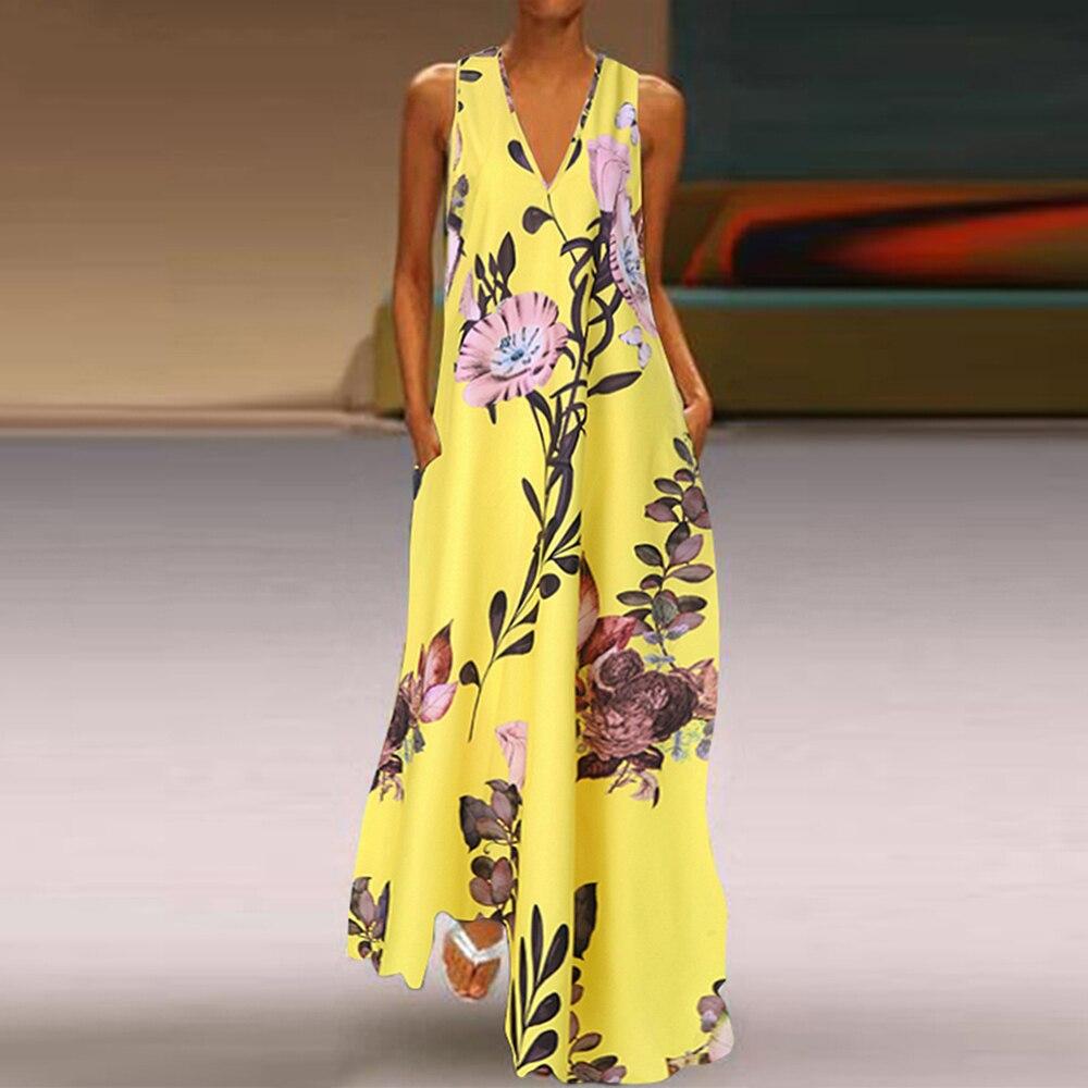 Maxikleid mit Blumen-Bombardina.de