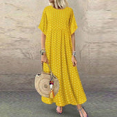 Maxikleid mit Tupfen-Bombardina.de