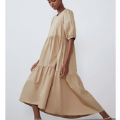 Midikleid mit Puffärmeln-Bombardina.de