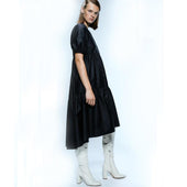 Midikleid mit Puffärmeln-Bombardina.de