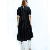 Midikleid mit Puffärmeln-Bombardina.de