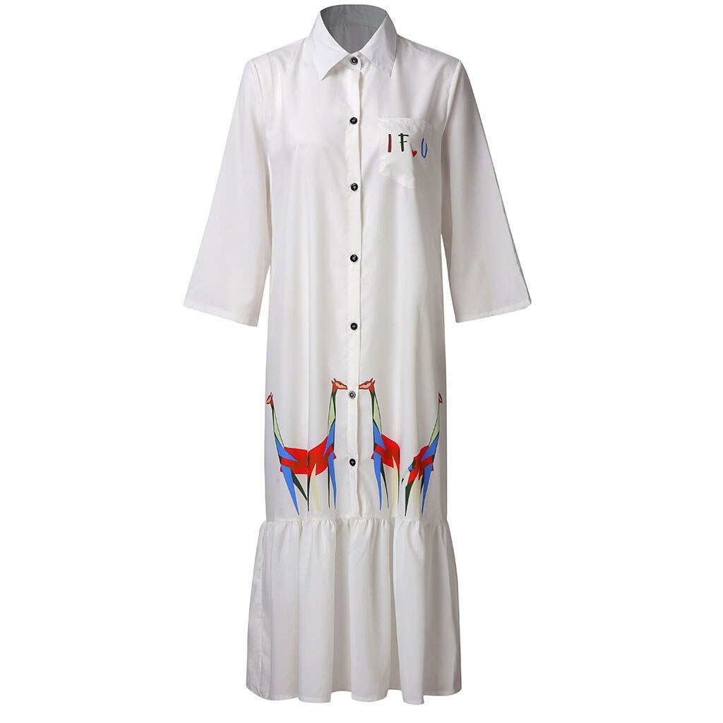 Midikleid mit Giraffen-Bombardina.de