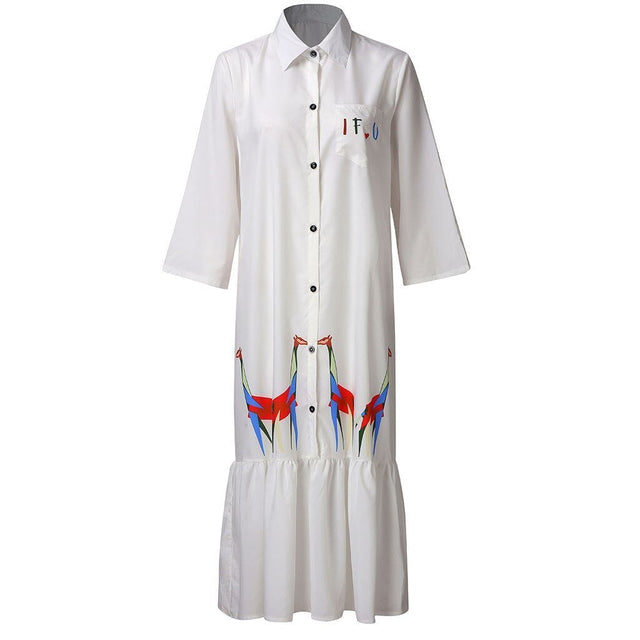Midikleid mit Giraffen-Bombardina.de